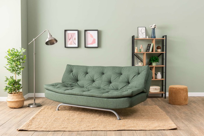Atelier Del Sofa Rivo - Sofá-Cama de 3 Plazas Verde